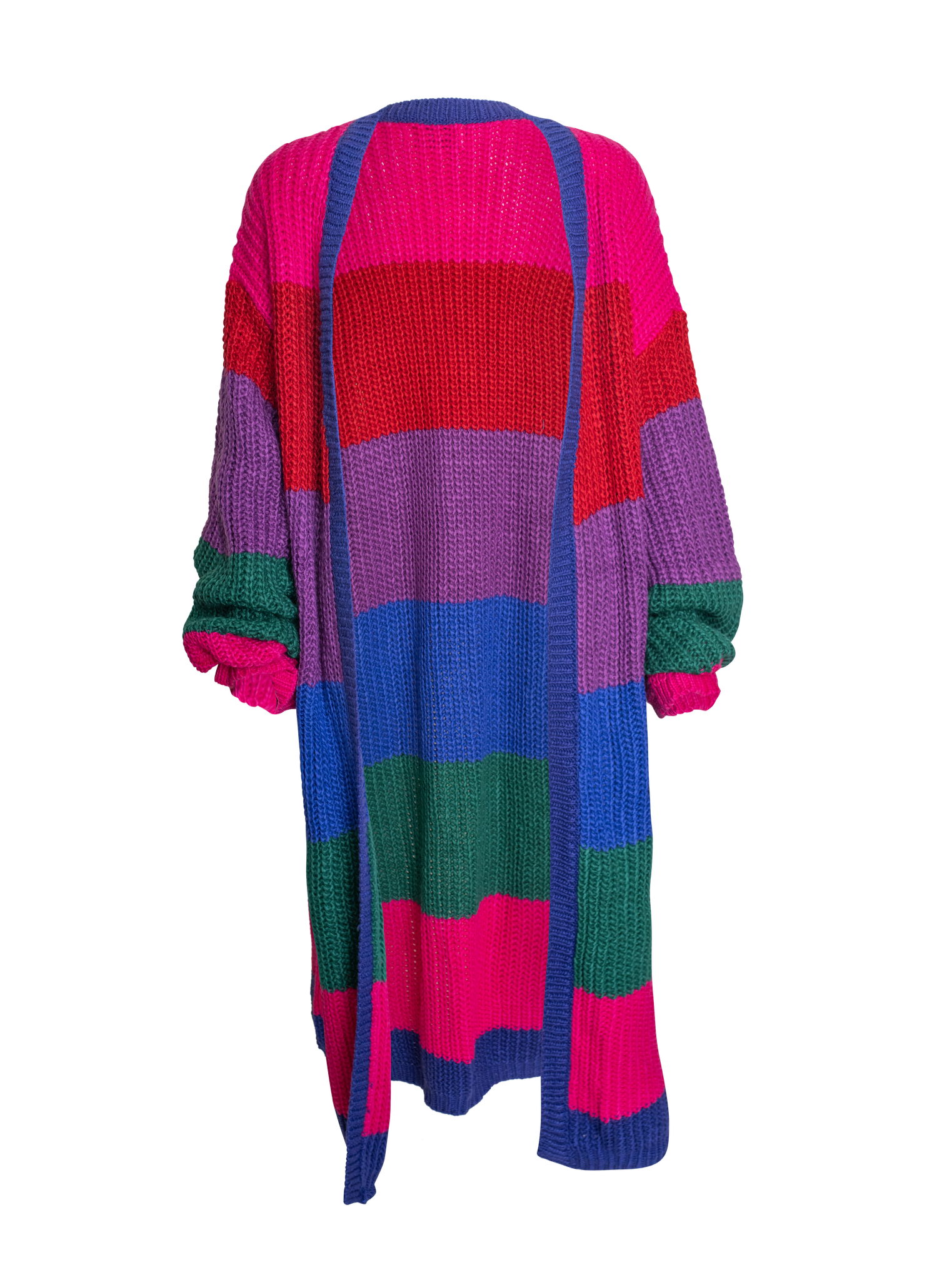 Tony Striped Open Front Cardigan (Oversized) Tony Striped Open Front Cardigan (Oversized)