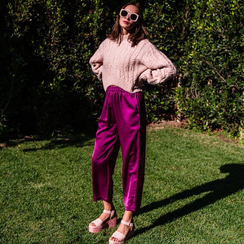 Straight Leg Pants with Pockets and Elastic Waist