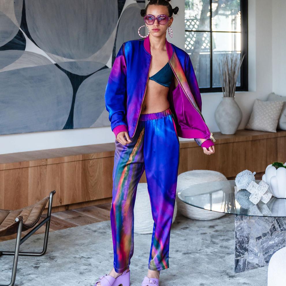 Straight Leg Pants with Pockets and Elastic Waist