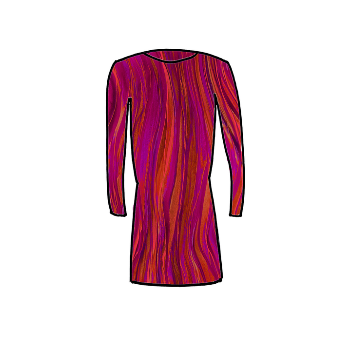 Short Mesh Dress with Ruching