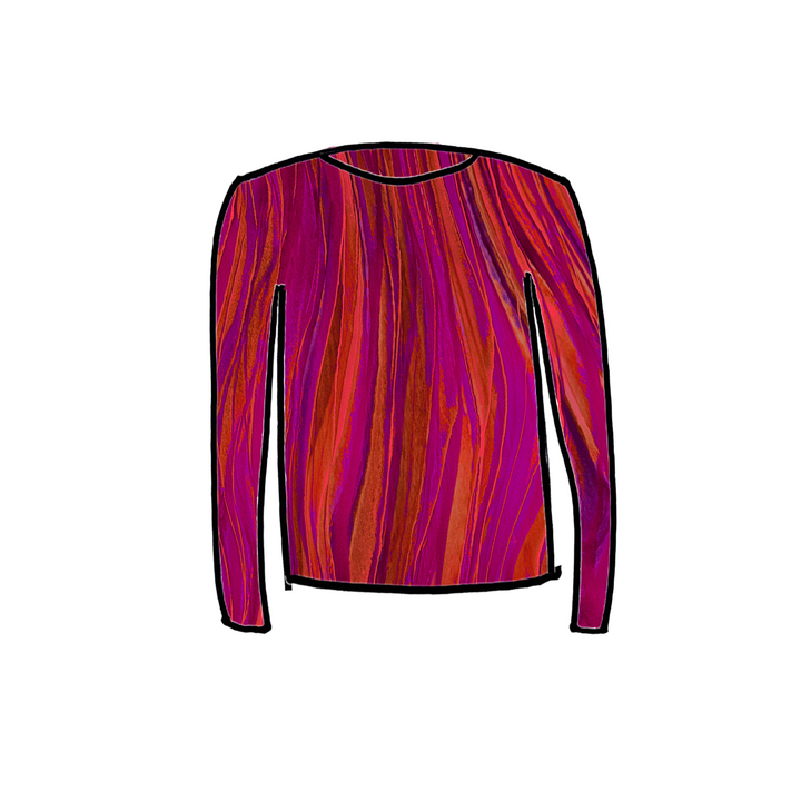 Long Sleeve Mesh Top