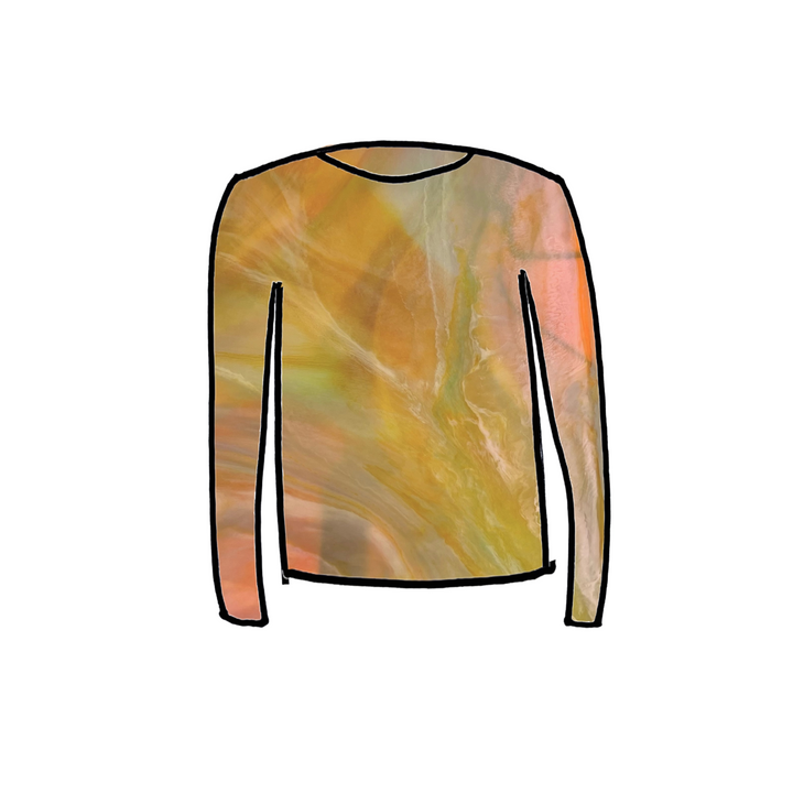 Long Sleeve Mesh Top