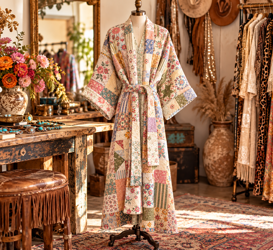 KG - JG Long Rosemary Quilt Jacket - VINTAGE
