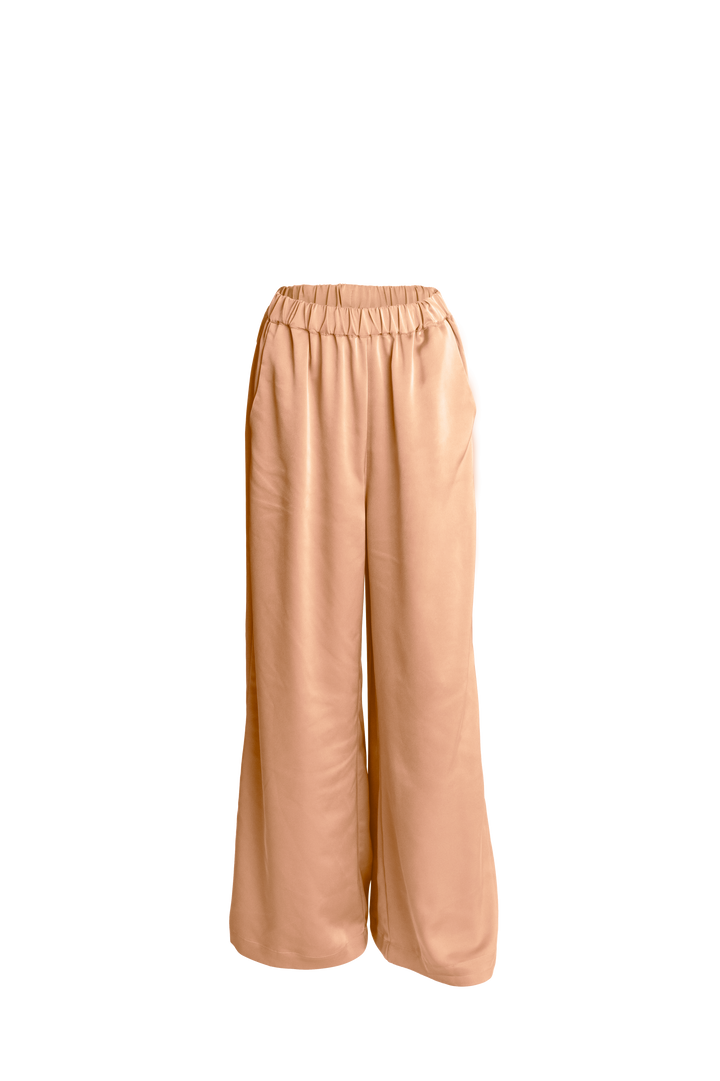 Wide Leg Pants with Elastic Waist