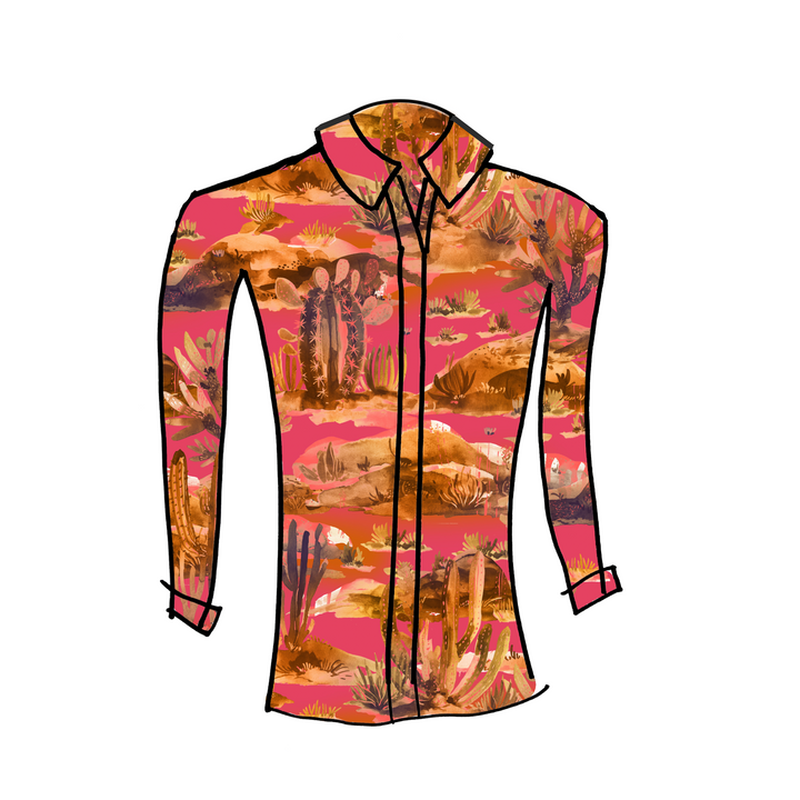 Button Up Blouse - Chiffon