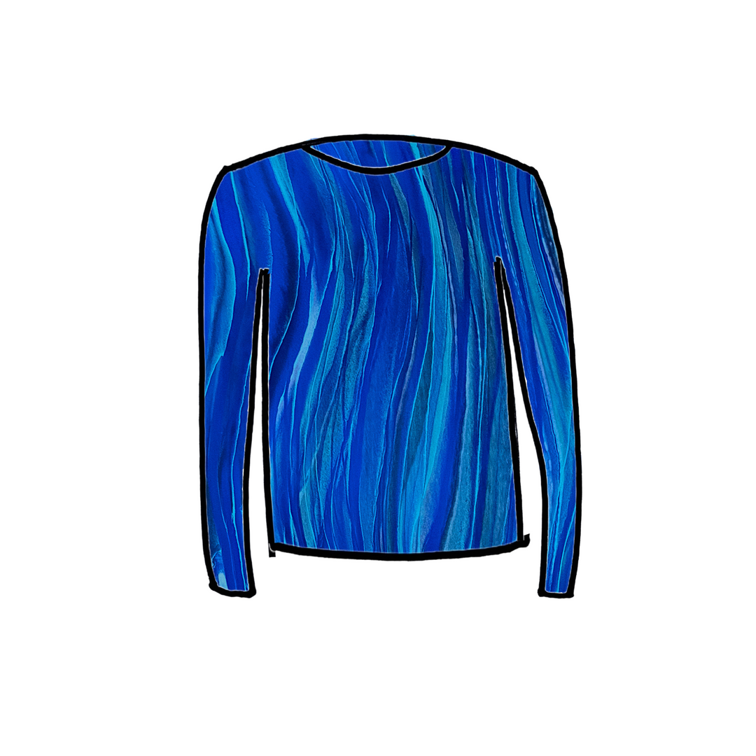 Long Sleeve Mesh Top
