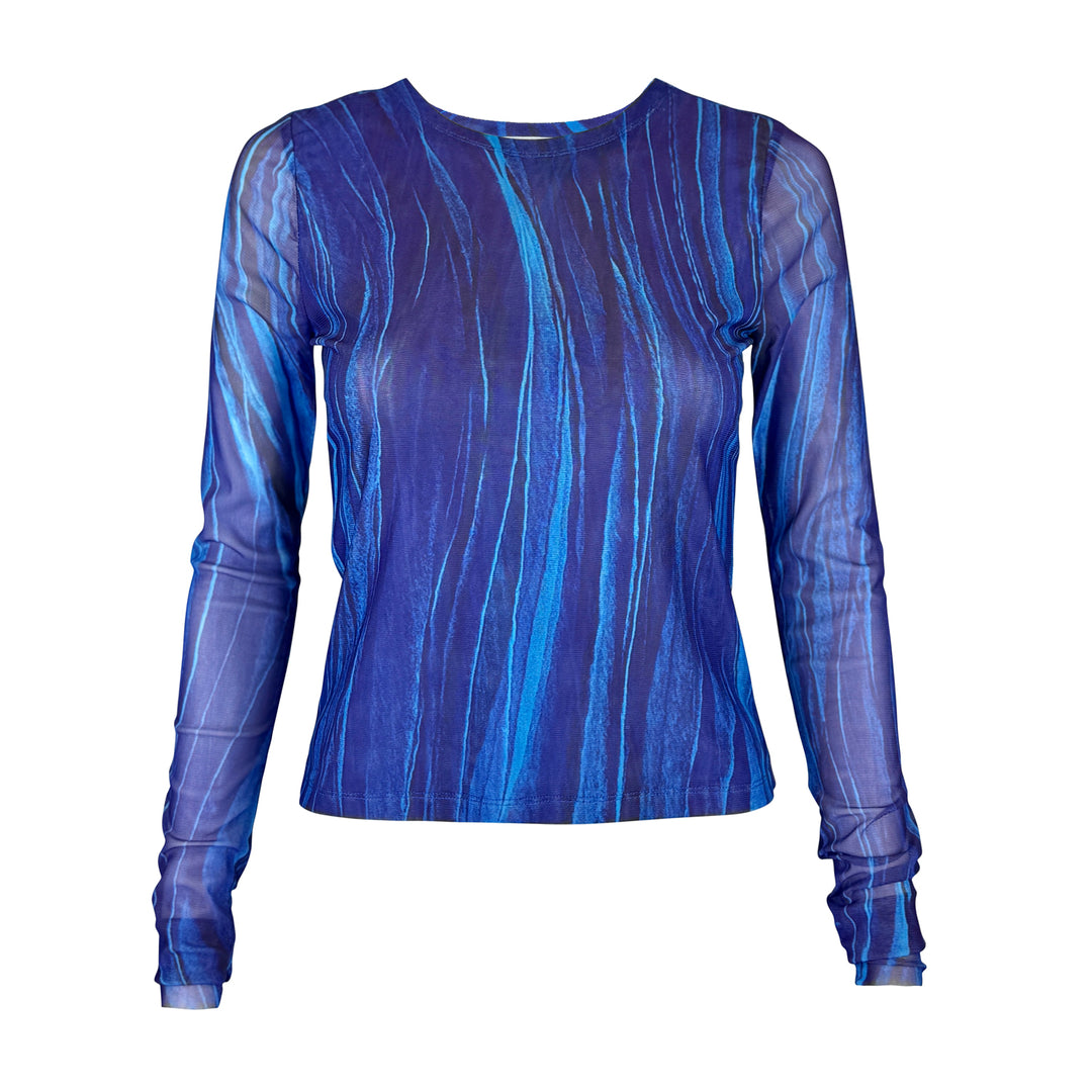 Long Sleeve Mesh Top
