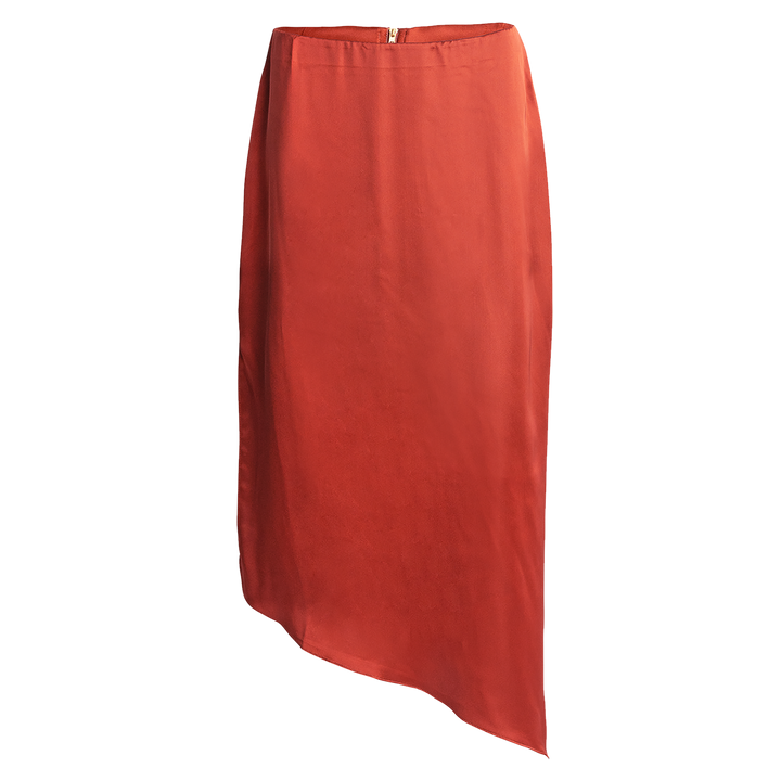 asymmetrical-skirt-side-slit-zipper-wearable-art-rust-alana-kay-art-1