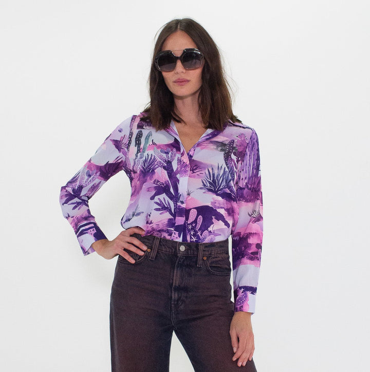 Button Up Blouse - Chiffon