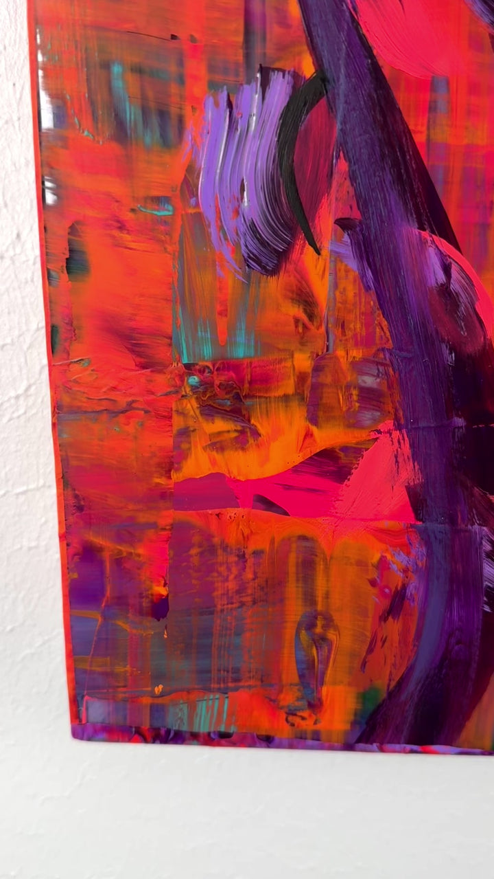 NEW Abstract Resin and Mixed Media Art by Alana Kay