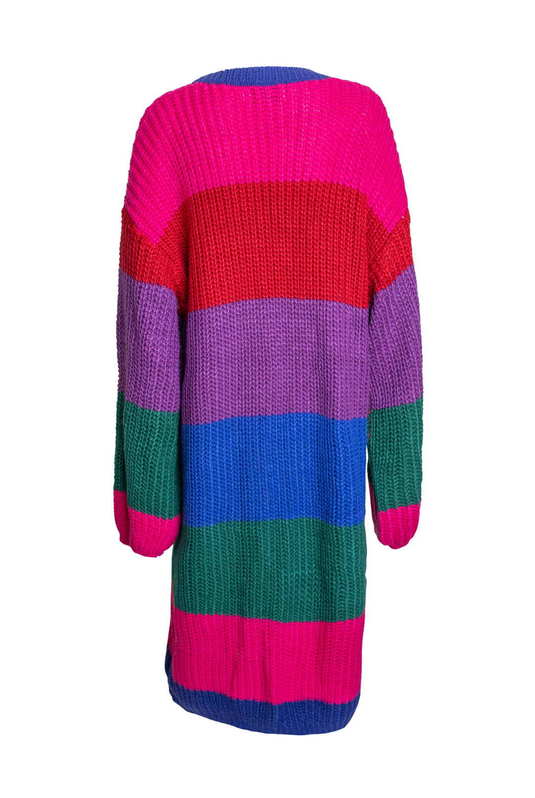 Tony Striped Open Front Cardigan (Oversized) Tony Striped Open Front Cardigan (Oversized)